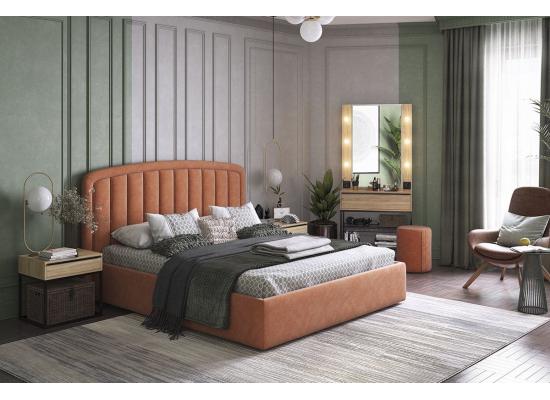 КроватиСиена кровать (велюр 12 цветов) MEBELSON 160*200skladmebeli.kz1